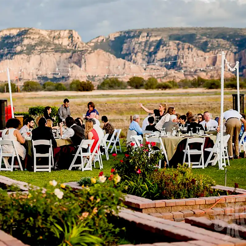 Lawn & Fire Pit at Mesa Grill 